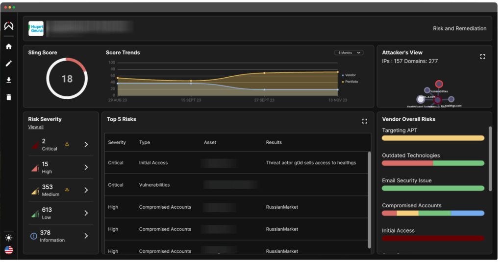 A photo of Sling's vendor dashboard